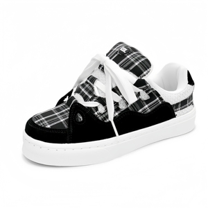 Zapatos de Lona para Hombre, Estilo Casual, con Diseño de Pan Tostado en Blanco y Negro, Zapatos Deportivos de Verano con Estampado de Goma para Parejas - Product Image 1
