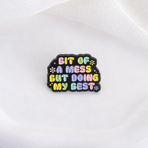 Un poco de lío pero probando mis mejores alfileres de esmalte, graciosos broches coloridos, insignias de solapa para ropa, Decoración, regalo de joyería para amigos - Product Image 3