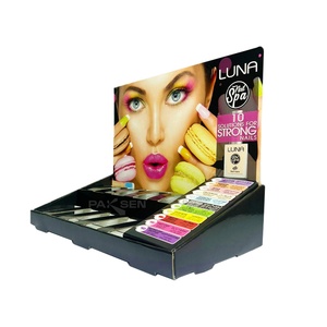 Expositor de Cartón Plegable Ecológico Impreso Personalizado para Esmalte de Uñas y Maquillaje, Materiales Reciclados - Expositor de Mostrador - Product Image 3