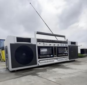 Cổ điển ngoài trời cổ điển dual-cassette Boombox cho thực phẩm ăn nhẹ hotdogs hoài cổ cửa hàng di động cho các cửa hàng cà phê nhà hàng thực phẩm - Product Image 3