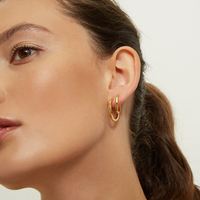 Idéales pour boucles d'oreille argent Sterling 18k, 925, nouvelle collection, bijou plaqué or, à la mode coréenne pour femmes