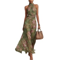 Nouvelle Robe Sexy Automne 2026, Imprimé en Maille avec Design Froncé et Ourlet Irrégulier Fendu