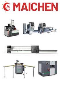 เครื่องจักรผลิตหน้าต่างและประตูอัตโนมัติ พร้อมมอเตอร์แบบมีลูกปืน PLC สำหรับการผลิตอะลูมิเนียมที่ยืดหยุ่นได้ - Product Image 6