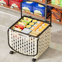 Nouvelle charrette multifonctionnelle pour légumes, petite remorque pliable, chariot de courses domestique, chariot de supermarché
