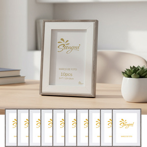 Mdf Bán Buôn Số Lượng Lớn 4X6 Đúc Gỗ Màu Fibreboard Nhựa Hình Ảnh Cổ Điển Khung Trở Lại Đứng Chân Hình Ảnh Khung Bán Buôn - Product Image 6