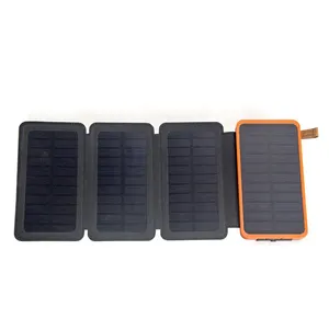 Foldable USB Mobile Charger Waterproof Home Portable Solar Panels 16000mAh Power Bank Battery Power Station For Phone In Flight