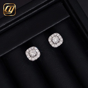 Joyería de Compromiso de Lujo Unisex con Diamantes Cultivados en Laboratorio con Corte Brillante y Diseño de Halo, Chapados en Rodio, Certificados por IGI, para Fiestas - Product Image 5