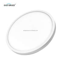 Plafonnier LED moderne et fin 18W-48W 20mm ultra-plat IP54 étanche, tricolore, avec variateur de lumière à distance pour chambre et salle à manger