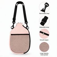 Sac de raquette de pickleball, sac de sport d'extérieur, housse de protection en néoprène, bandoulière, poche en maille compartimentée, OEM