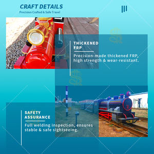 Sistema Ferroviario per Parchi Divertimento su Larga Scala, Circuito Completo con Stazioni a Tema e Vagoni - Product Image 5