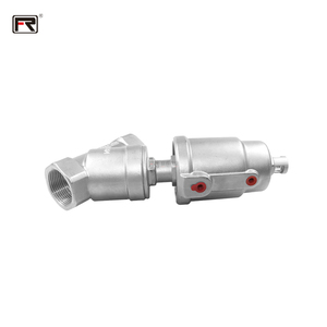Vanne d'angle pneumatique Furui à filetage femelle en acier inoxydable, double action, joint PTFE, tailles de port 1/2in-4in, commande d'air (<span class=keywords><strong>BSPP</strong></span>/NPT) - Product Image 4