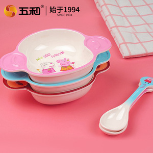 Peppa Pig Baby Bowl Melamine Heart Shape Bpa Free For 1-2 Years Children Feeding Dish - Product Image 2