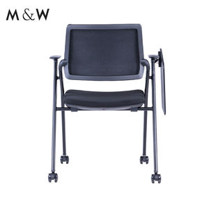 Ergonomic vải phòng hội nghị gấp Ghế lưới Stackable có thể gập lại ghế văn phòng với văn bản Pad - Product Image 3