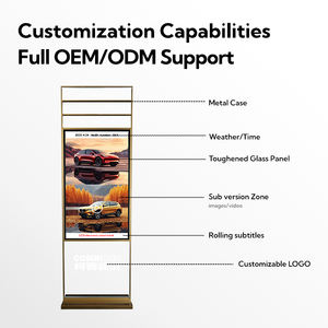 Para COSUN, póster Digital ultrafino, pantalla de publicidad interior, tótem de pie de suelo Vertical para espacios públicos minoristas, Metro - Product Image 5