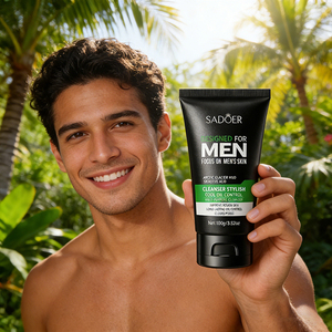 Detergente <span class=keywords><strong>Viso</strong></span> Multi-Effetto per <span class=keywords><strong>Uomo</strong></span>, Controllo dell'Olio e dell'Acne, <span class=keywords><strong>Idratante</strong></span> con Carbone di Bambù - Product Image 1