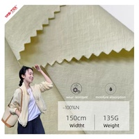 Tissu en nylon tissé enduit de silicone non extensible 134 GSM, à séchage rapide, léger, anti-humidité, résistant à l'abrasion, pour filles