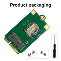 Adaptador de tarjeta SIM NGFF M.2 Mini PCIe, transferencia 3G, 4G, 5G, señal M.2 PCIE Compatible con DW5811e, EM7565, stock inalámbrico, 2, 2, 1, 2, 2, 1, 2, 1, 2