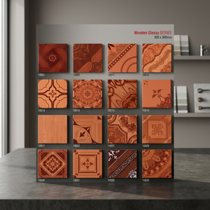 Carreaux de sol en céramique de qualité export, rectifiés et émaillés, 300x300mm, pour extérieur et salle de bain, style asiatique, provenant d'usine indienne - Product Image 4