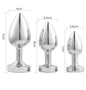Jouet sexuel pour femme, plug anal, plug anal japonais pour fille adulte, jouets sexuels, plug anal en métal avec lumière LED, plug anal en acier inoxydable - Product Image 6