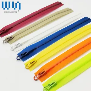 WS 3#5#8# Custom Waterproof Zipper Slider Pulls Pvc Nylon Zipper