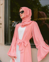 Aschulman personnalisé 2023 manches bouffantes perlées vêtements islamiques Abaya Arabie Saoudite pour les femmes Turkis