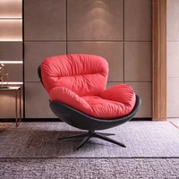 Fauteuil de salon moderne et minimaliste de style cygne, pivotant, pour la détente, fabriqué en Chine