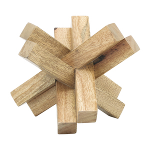 Scultura Decorativa in Legno per Casa, Ufficio, Soggiorno, Accento per Scaffale, Pezzo d'Arte Moderna - Product Image 3