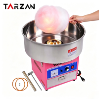 Machine à Barbe à Papa Commerciale Électrique avec Bol en Acier Inoxydable pour Fêtes, Kiosques et Événements Personnalisés