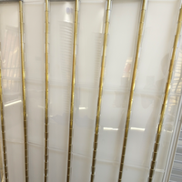 Porte coulissante accordéon invisible en cristal au design unique et exclusif, porte pliante en polycarbonate pour magasin, fabrication en usine