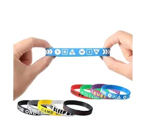 Motivational Silicone Elastic Wristbands Sports Football Party Activity Rubber Wristband Bracelets