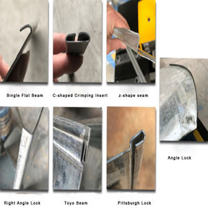 7 in 1 기능 피츠버그 조인트가있는 탄소강 1.2mm 용 잠금 성형 기계 - Product Image 4