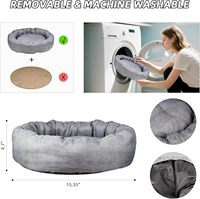 Lit nid de chat de bureau à rotation et hauteur réglable pour fixation de bureau avec coussins doux et épais