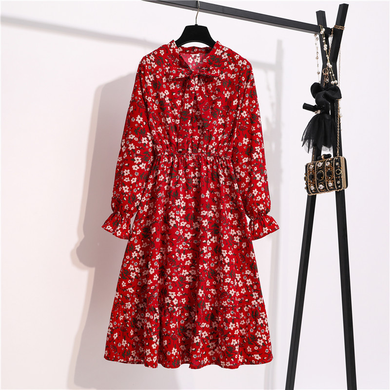 【herlipto】Autumn Floral Chiffon Dress Herlipto Autumn Floral Chiffon Dress