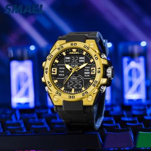 นาฬิกาสปอร์ต SMAEL รุ่นใหม่ 8138 สำหรับผู้ชาย หน้าปัดดิจิตอล LED กันน้ำ ตั้งปลุกได้ ฟังก์ชั่นหลากหลาย นาฬิกาควอตซ์ สายพลาสติก - Product Image 3