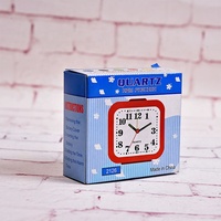 Réveil analogique mécanique à quartz avec aiguille carrée, à remontage manuel, pour bureau et table, cadeau pour enfants, Despertador