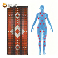 Surmatelas chauffant en pierre d'acajou luxueux Jiwan Lejia avec motifs étoiles triangulaires pour centre de bien-être