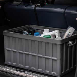 64L Collapsible <b>Storage</b> Bins with Lids Folding Lidded Car <b>Storage</b> Bins Crates Plastic Grocery <b>Camping</b> <b>Storage</b> <b>Box</b> - Product Image 3