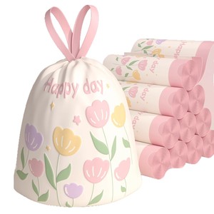 Sacs poubelle jetables extra-épais à cordon pour la maison, sans déchirure, désodorisants pour la cuisine, à tenir à la main - Product Image 4