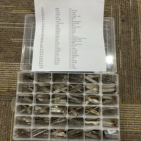 Lot de 175 Lames de Clés Vierge Non Taillées Rabattables KD, 35 Types Métal, pour Télécommandes Auto DIY KD VVDI Xhorse Véhicules