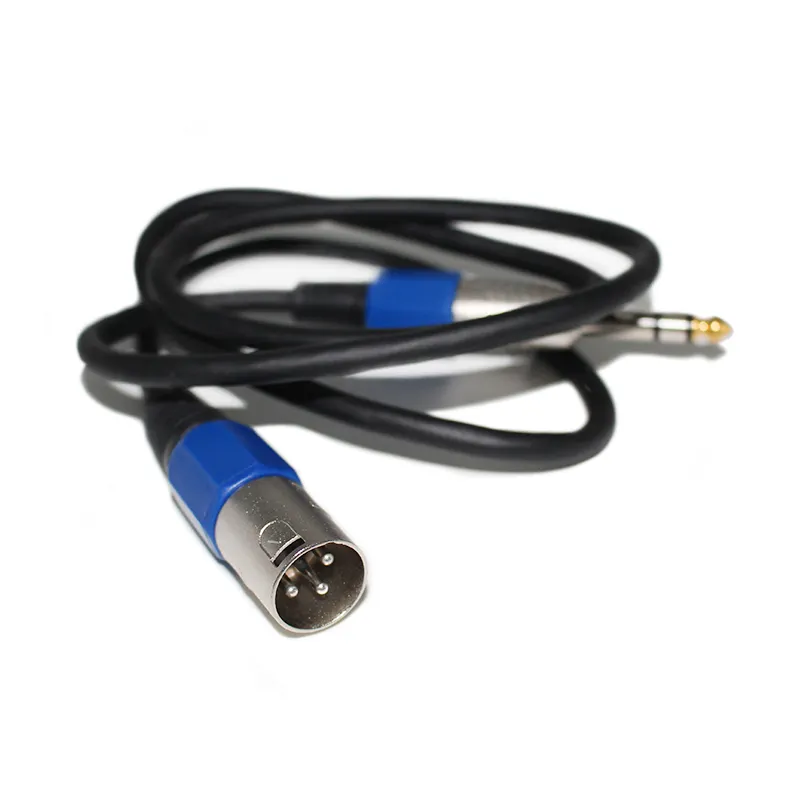 Factory wholesale price audio 6.35mm stereo male XLR 3 pin male audio cable