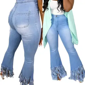 Jeans nuova vendita calda moda all'ingrosso signore top design pantaloni denim strappato donna jeans pantaloni