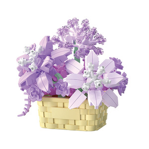 Ensemble de paniers à fleurs en blocs de construction pour filles de 8 à 13 ans, avec modèles de tournesol et de narcisse, jouet éducatif, 200 à 400 pièces - Product Image 5