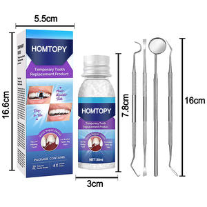 Remplissage intermédiaire multifonctionnel sans dents, remplissage modulable, remplacement de fausses dents, matériau pour prothèses dentaires, remplissage dentaire - Product Image 2