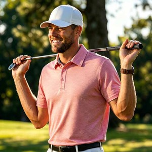 Chemises de golf pour hommes de haute qualité, manches courtes, col classique, imprimées sur mesure, ZML - Product Image 6