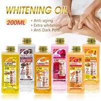 Huile de Curcuma 7 Jours 200ml – Huile Essentielle Hydratante pour le Visage et le Corps, Huile de Massage Composée d'Argan et de Glycérine
