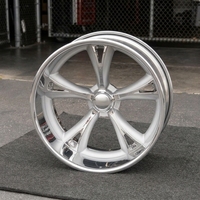 Jantes forgées sur mesure 2 pièces à déport profond pour voitures muscle, jantes de performance décalées pour Mustang, Camaro, Challenger, Charger, C10 Restomod