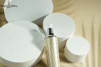 Emballage cosmétique en acrylique argenté de luxe, avec bouchon/pompe à pression |   Options de Couleurs Personnalisées Soins de la Peau Premium Beauté 30ml/50ml/100ml