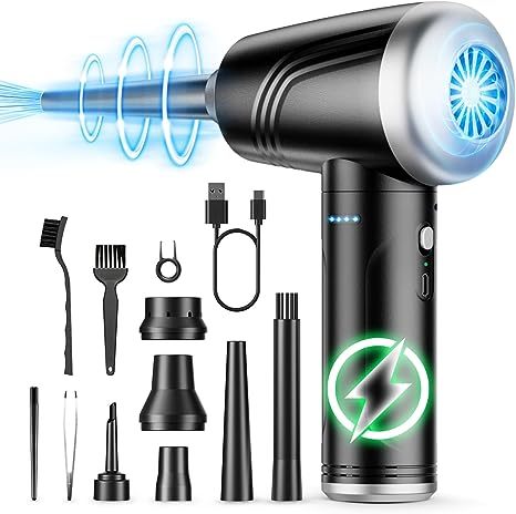Handheld Air Duster Electric Dust Blower Computer Cleaner Cordless Cleaning Tools and Accessories Multifunction