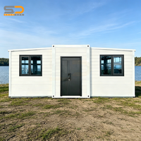 Conteneur Standard International 10 pieds, Maison Préfabriquée Extensible, Appartement avec Salle de Bain, Garage Préfabriqué, Prix