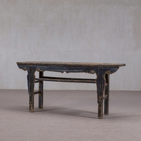 Table console traditionnelle en bois massif longue et étroite, décorative et antique, pour salon, salle à manger, appartement, meubles de maison, villa